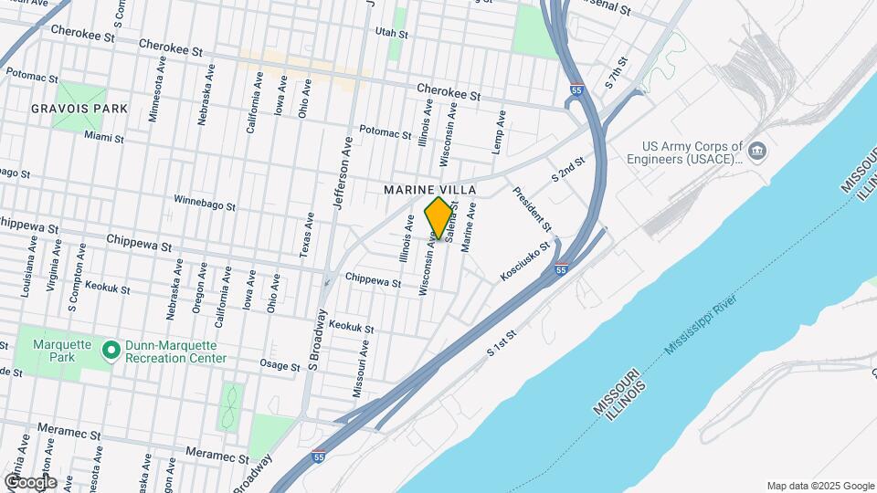 1930 Winnebago St, Unit 1932 Winnebago Map and Location Details