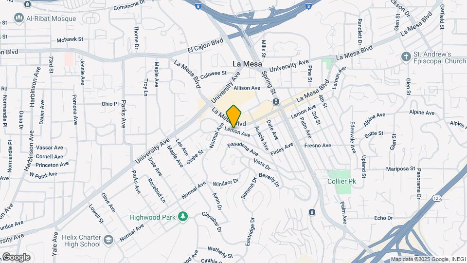 8039 Lemon Ave Map and Location Details
