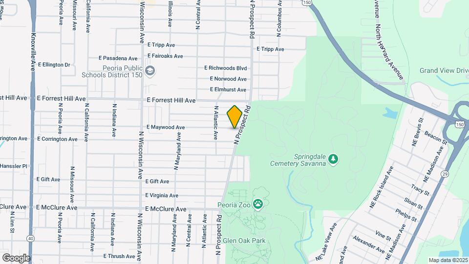1226 E Maywood Ave Map and Location Details