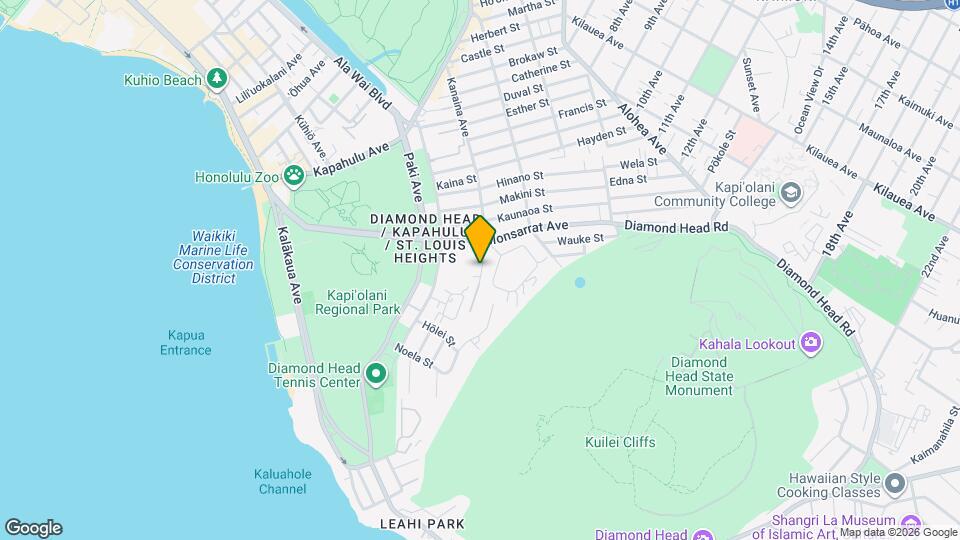 3731 Kanaina Ave Mapa y Detalles de la Ubicación
