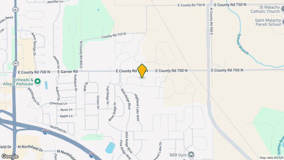 1356 Blue Ridge Ln Map and Location Details