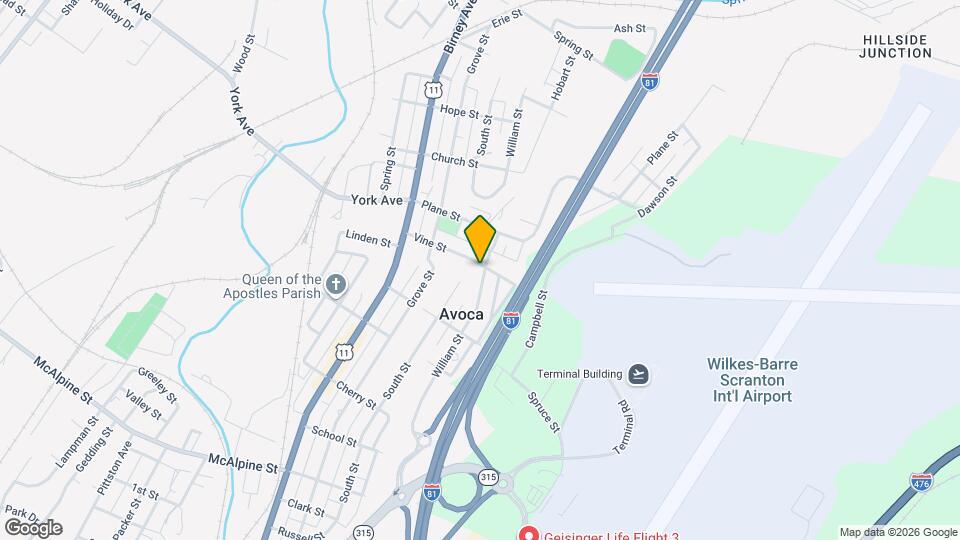 947 William St Map and Location Details