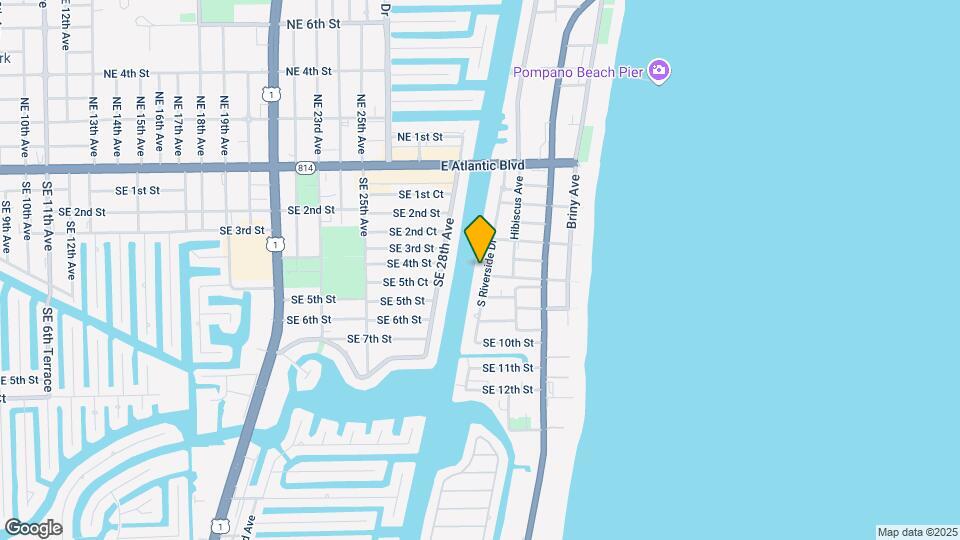 513 S Riverside Dr Map and Location Details