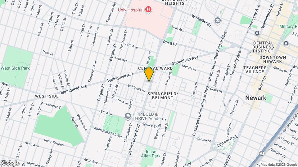 52 Irvine Turner Blvd Map and Location Details