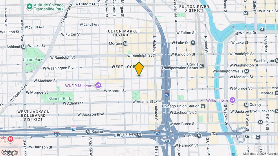848 W Madison St Map and Location Details