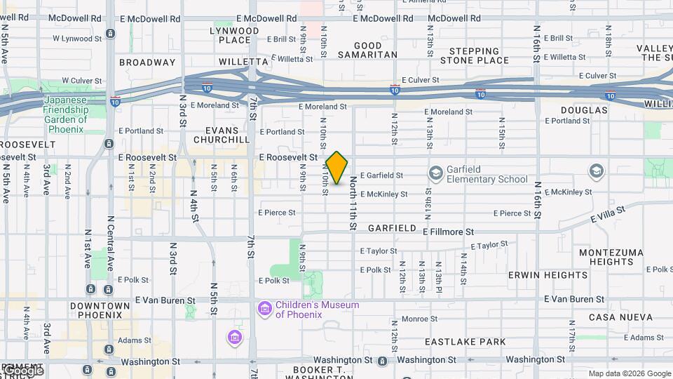 1016 E McKinley St Mapa y Detalles de la Ubicación