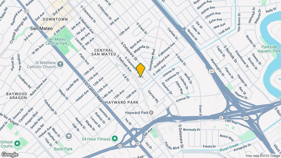 1516 S Claremont St Map and Location Details