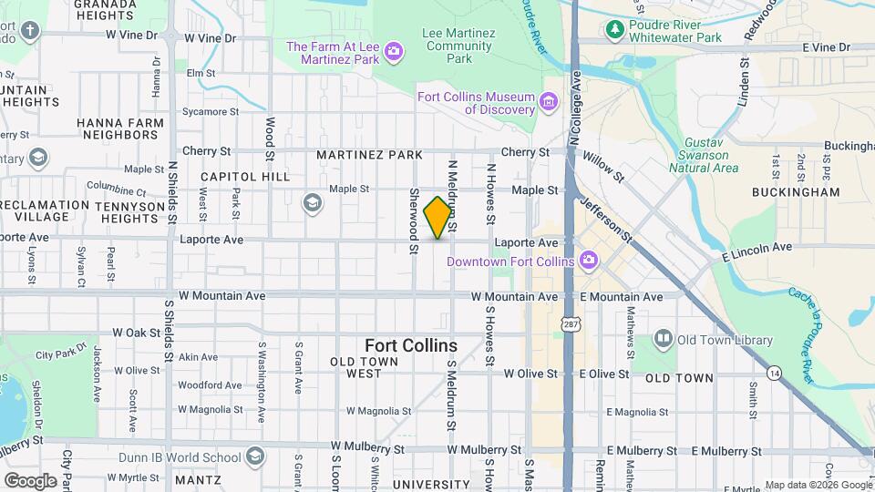 419 Laporte Ave Map and Location Details