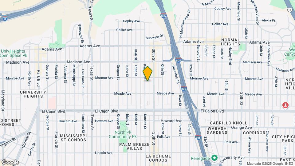 4465 Kansas St Mapa y Detalles de la Ubicación