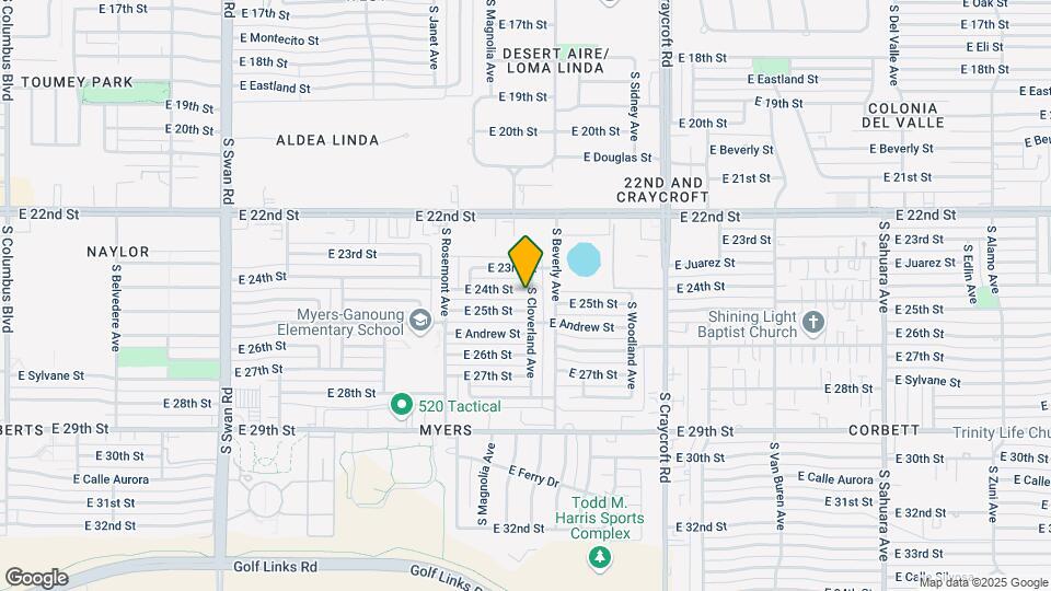5234 E 24th St Map and Location Details