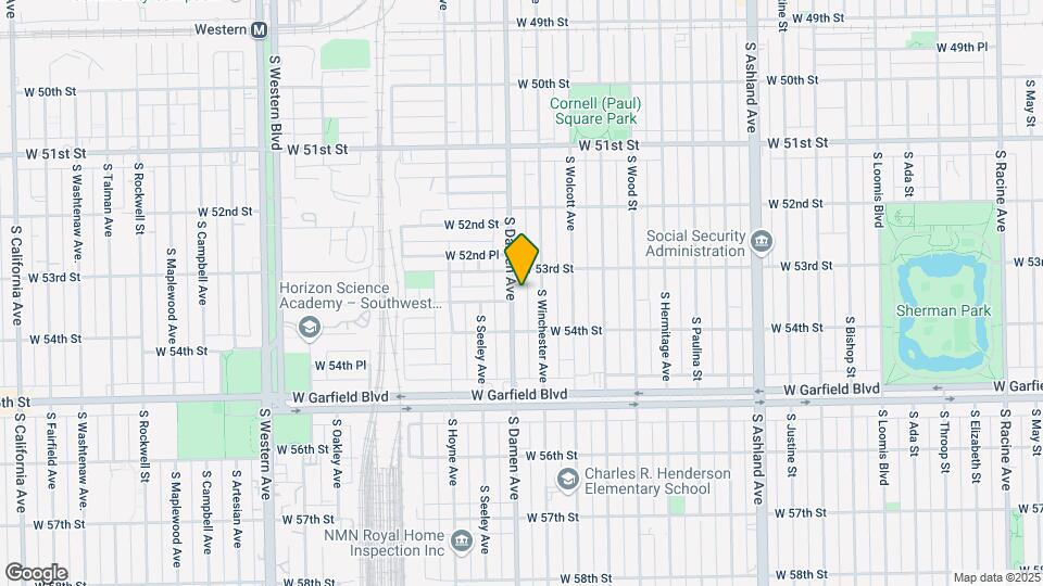 5321 S Damen Ave Map and Location Details