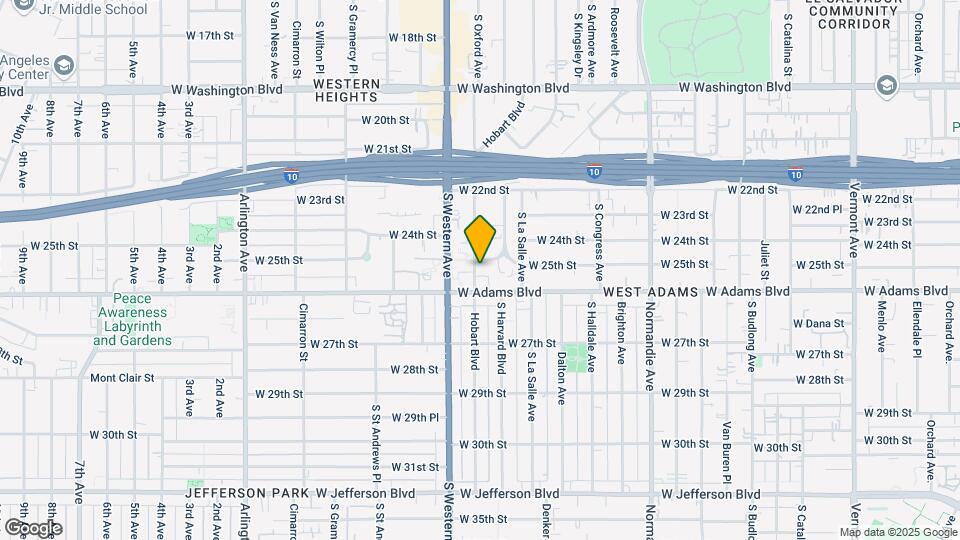 2500 S Hobart Blvd Map and Location Details