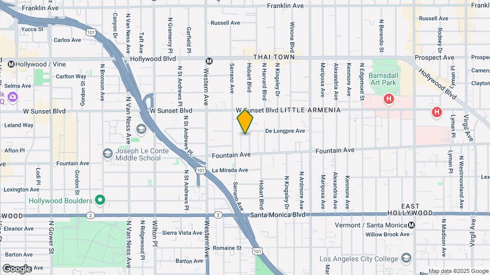 1339 N Hobart Blvd Map and Location Details