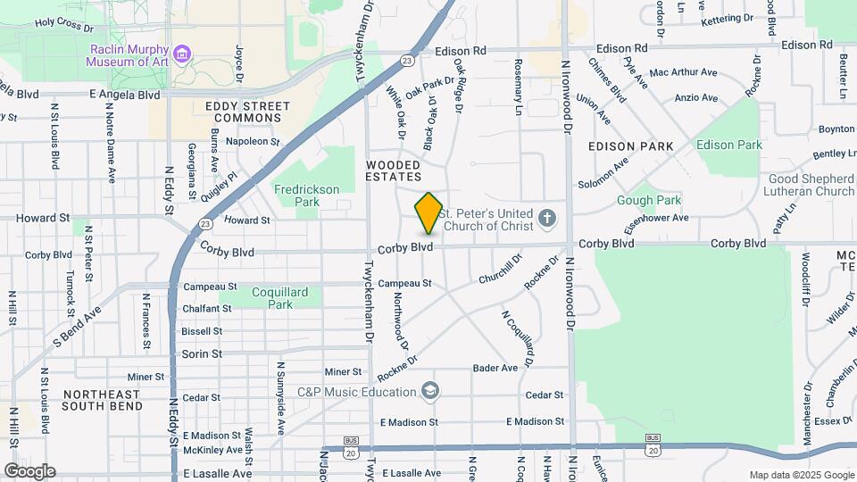 1707 Corby Blvd Map and Location Details