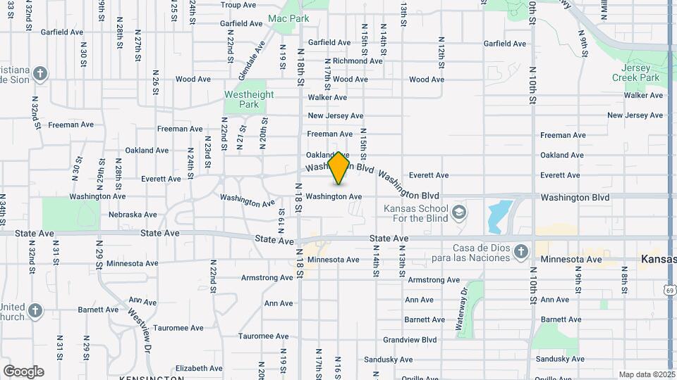 1612 Washington Ave Map and Location Details