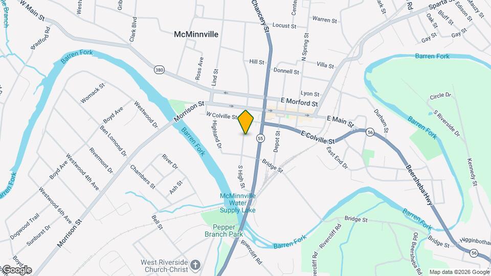 207 S High St Map and Location Details