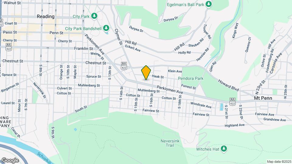 1533 Perkiomen Ave Map and Location Details