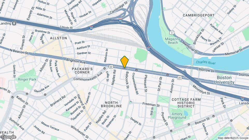 1020 Commonwealth Ave Map and Location Details