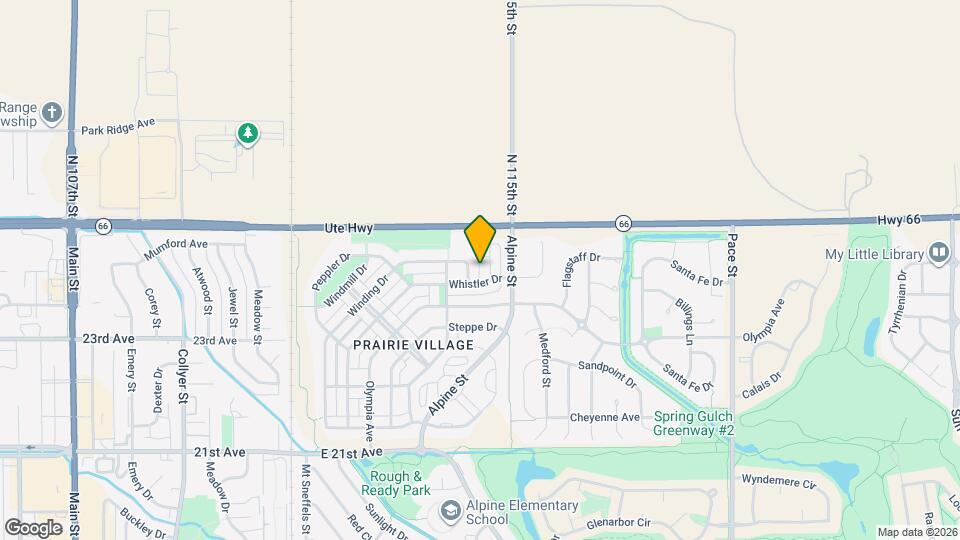 2393 Alpine St Map and Location Details