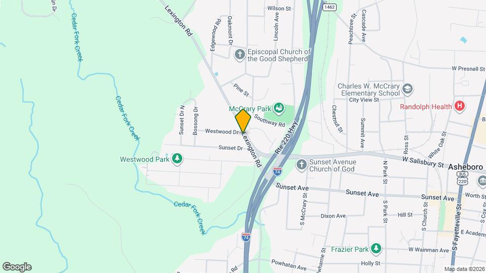 227 Lexington Rd Map and Location Details