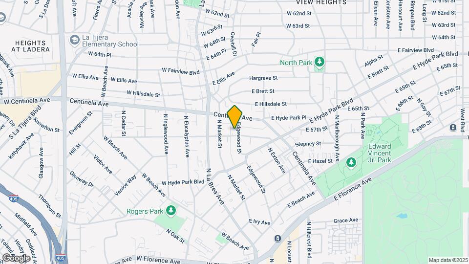 905 Edgewood St Map and Location Details