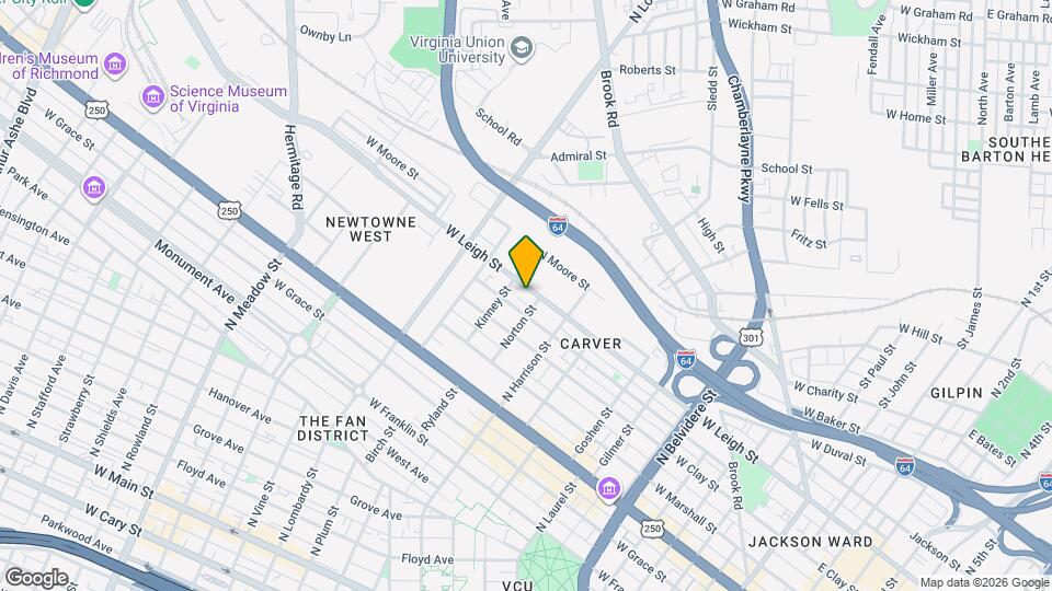 1309 W Leigh St Map and Location Details