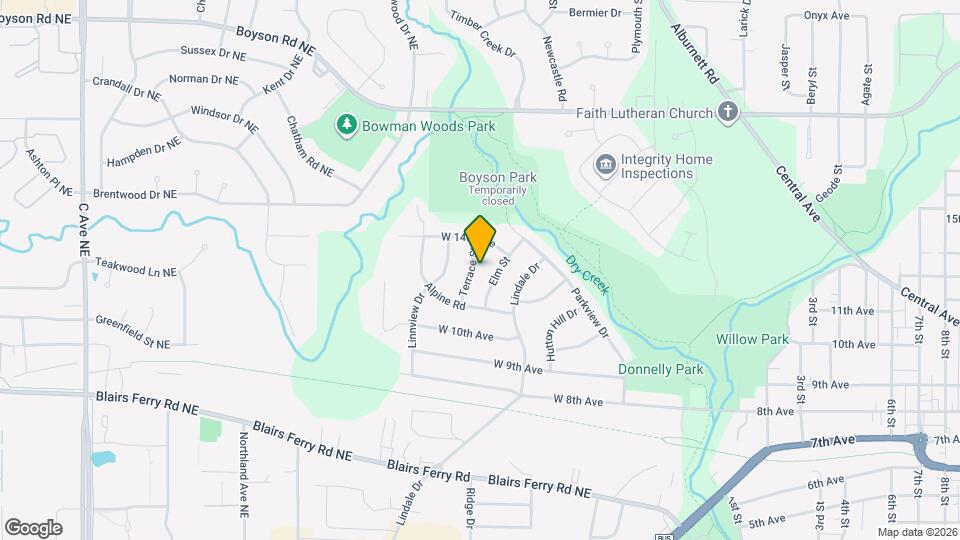 1255 Terrace St Map and Location Details