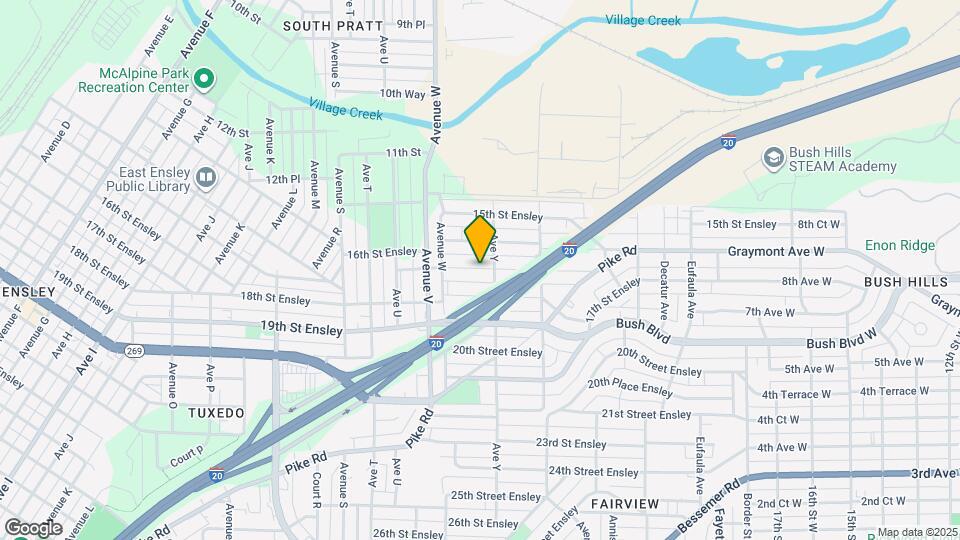 2325 17th St Ensley Map and Location Details