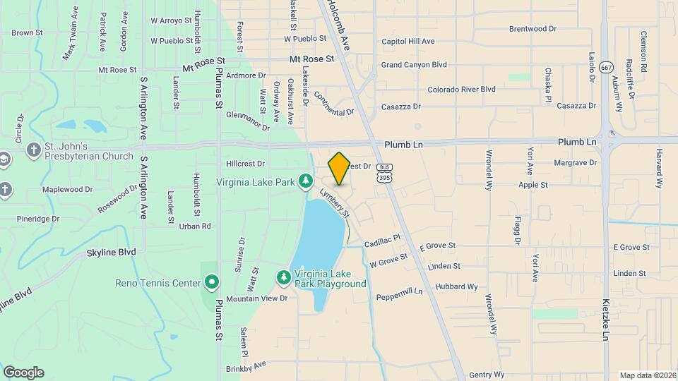 2120 Virginia Lake Way Map and Location Details