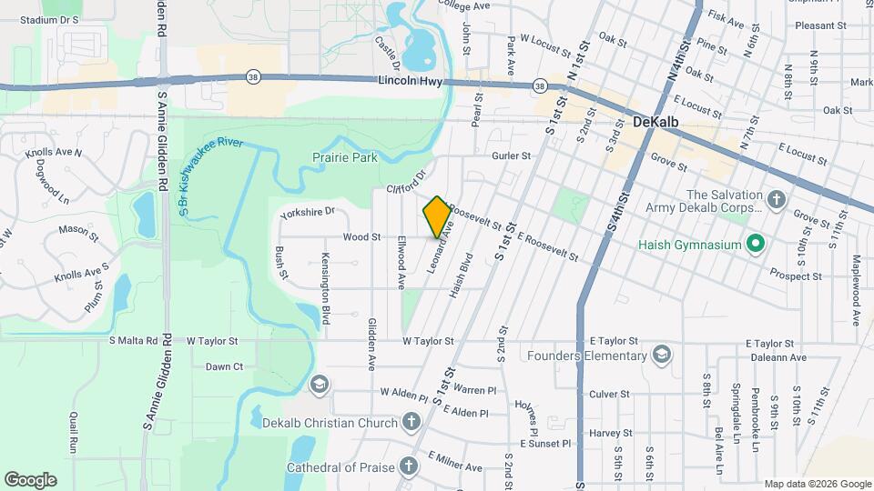 709 Leonard Ave, Unit E Map and Location Details