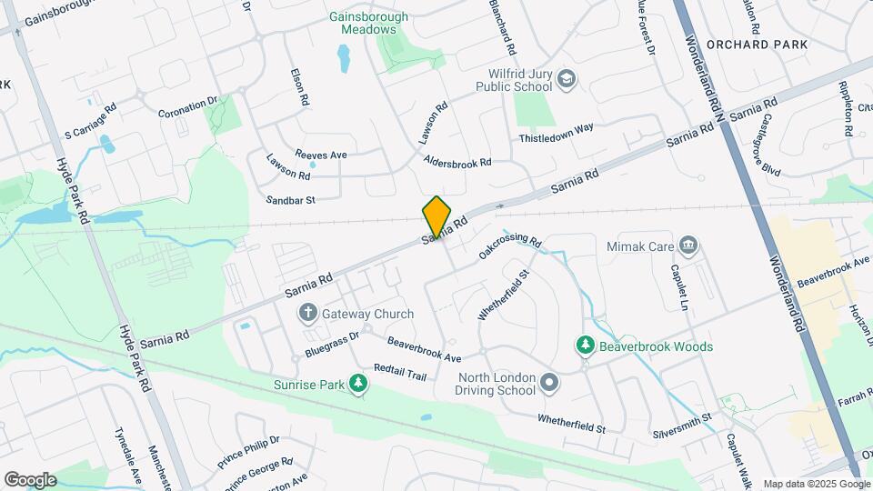 1043 Oakcrossing Gate Map and Location Details