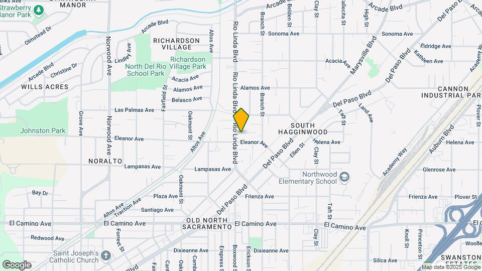 2726 Rio Linda Blvd Map and Location Details