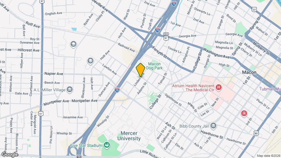 1580 Oglethorpe St, Unit 1 Map and Location Details