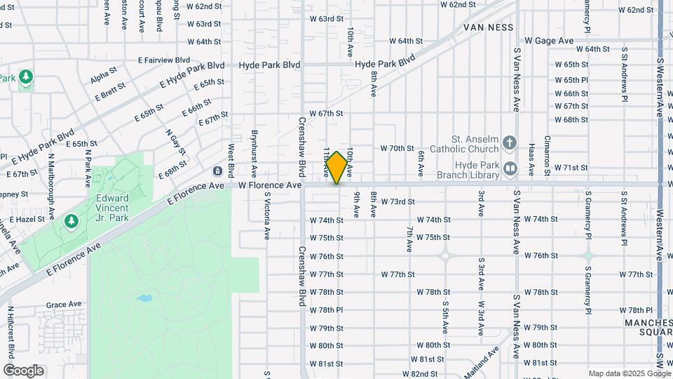 3200 W Florence Ave Map and Location Details