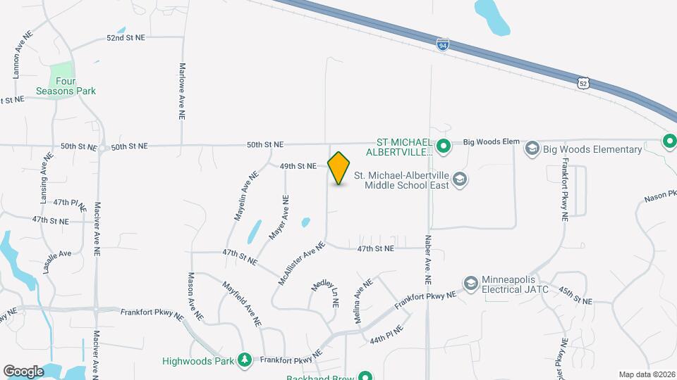 4850 McAllister Ave NE Map and Location Details