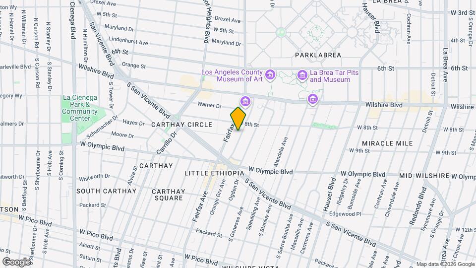 823-25 S Orange Grove Avenue Map and Location Details