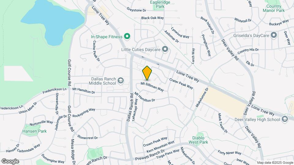 1701 Mt Silliman Way Map and Location Details