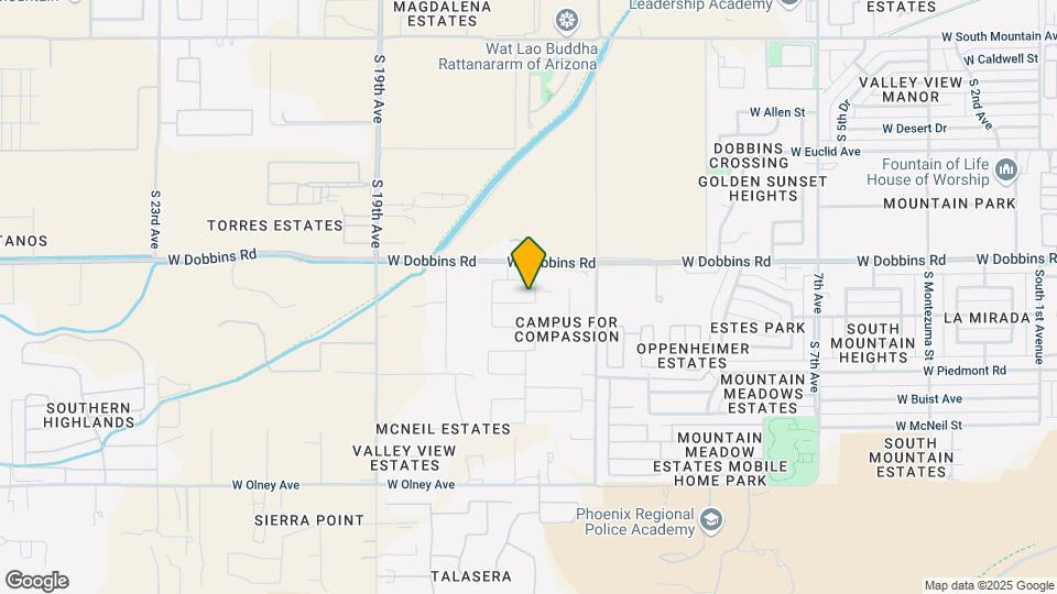 1622 W la Mirada Dr Map and Location Details