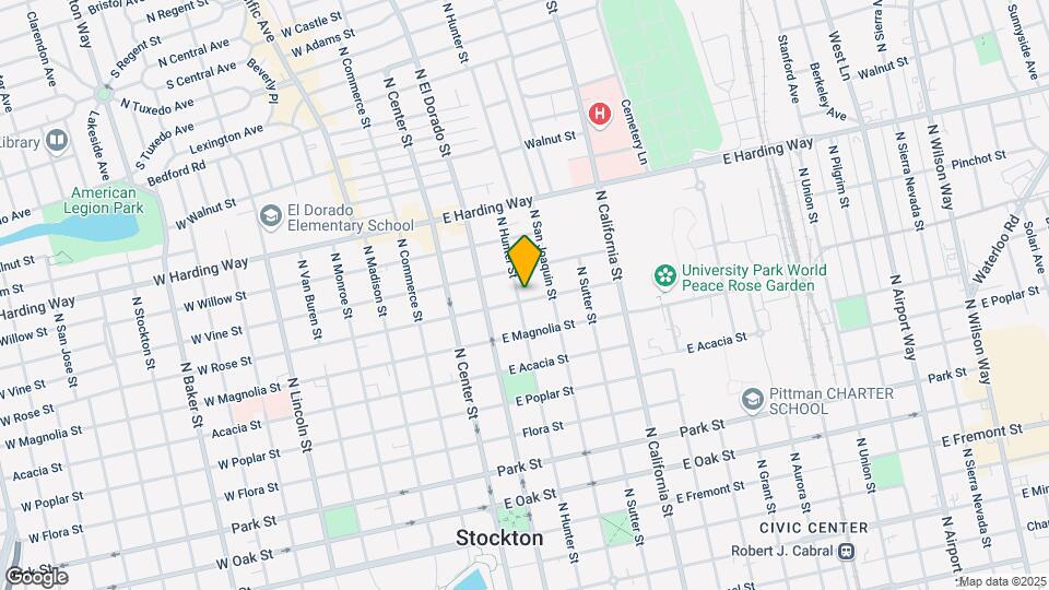 1202 N Hunter St Mapa y Detalles de la Ubicación