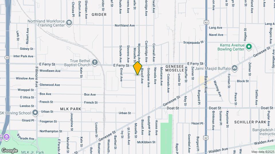 351 Moselle St Map and Location Details