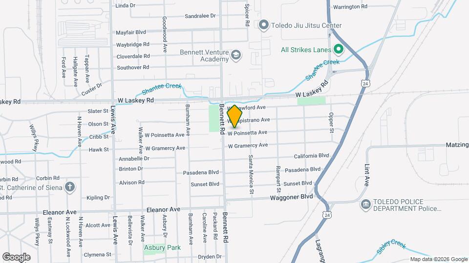 434 W Poinsetta Ave Map and Location Details