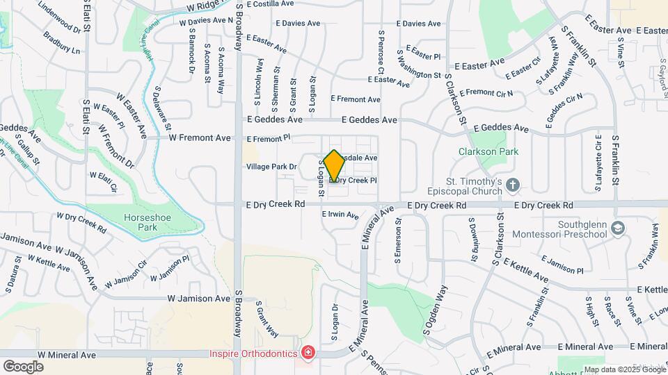 534 E Dry Creek Pl Map and Location Details