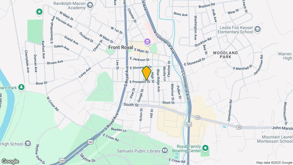 233 Prospect St Map and Location Details