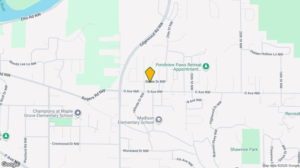 3023 Elaine Dr NW Map and Location Details