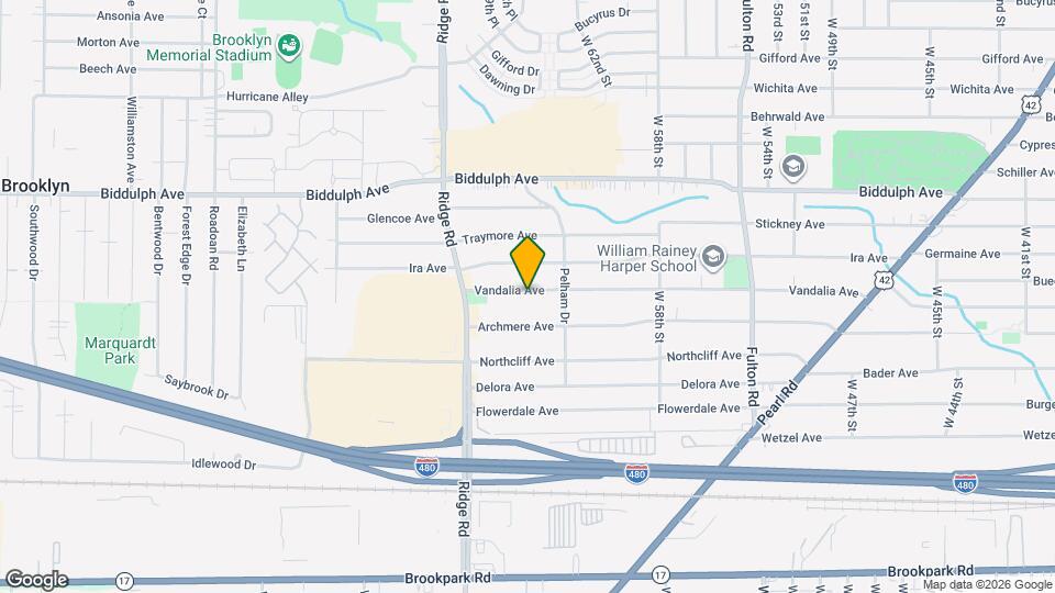 6503 Vandalia Ave Map and Location Details