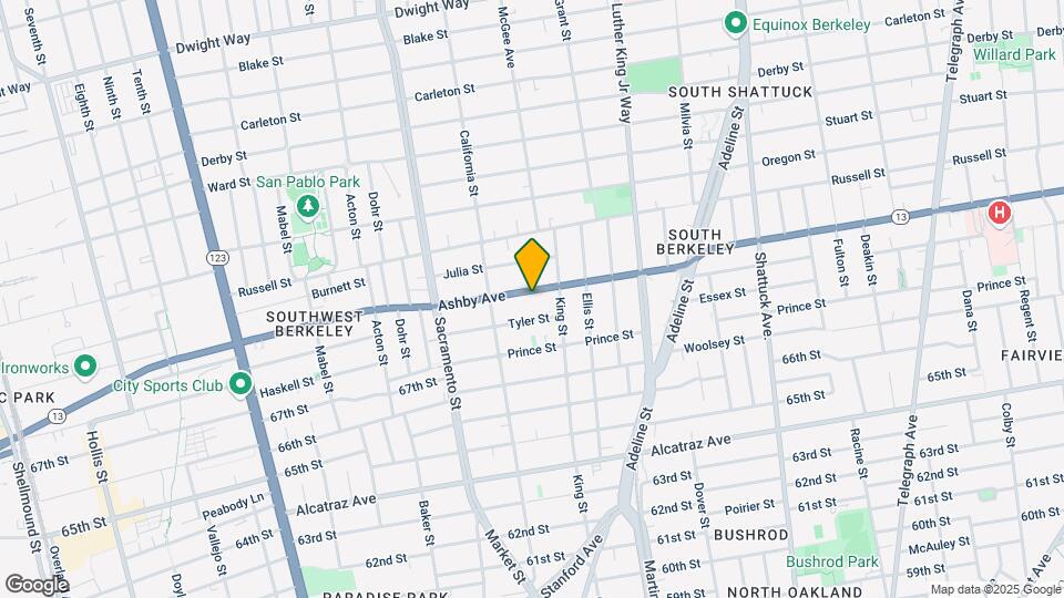 1640 Ashby Ave Map and Location Details