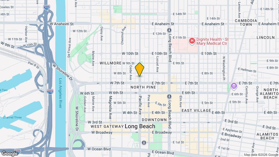 717 Pacific Ave Map and Location Details