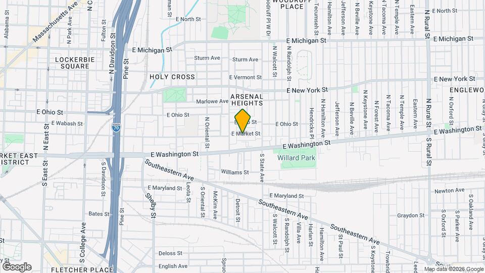 1525 E Market St Mapa y Detalles de la Ubicación