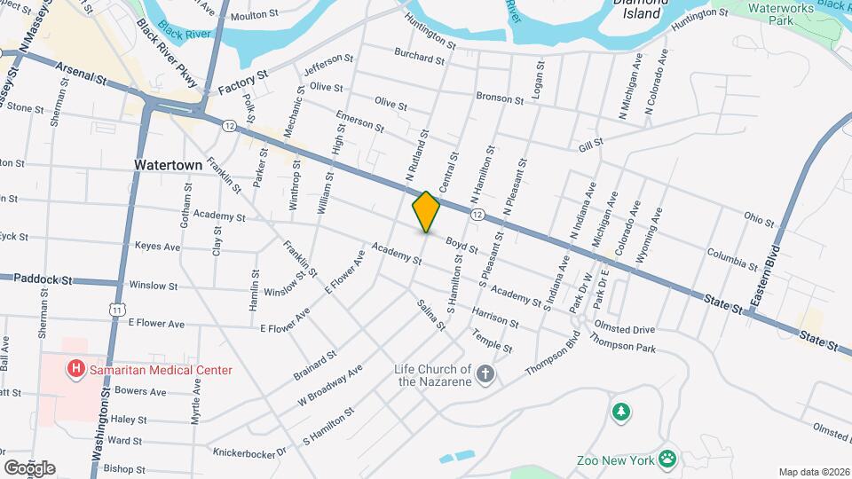 206 Arlington St Map and Location Details