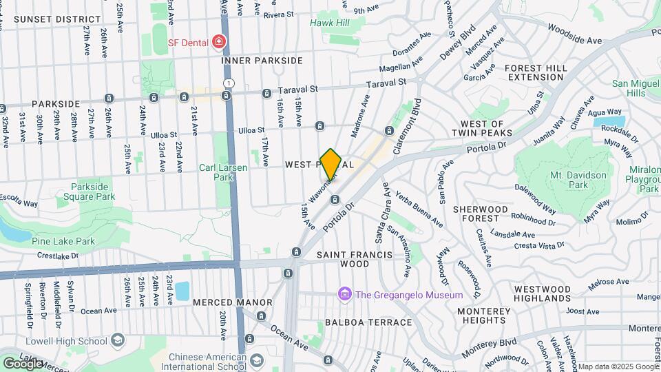 291 Wawona St Map and Location Details